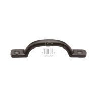 fb1090 smooth black iron cabinet pull handle