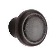 fb3990 smooth black iron cabinet knob
