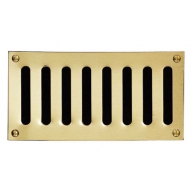 plain slotted polished brass vents