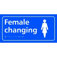 female changing sign