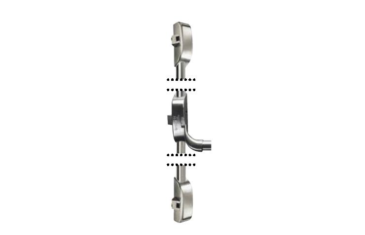 iseo 3 point lateral side latching modular format