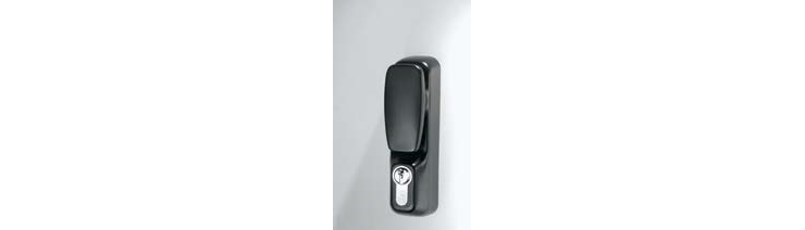 iseo vertical lever handle with 5 pin cylinder