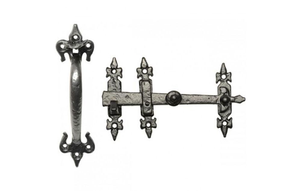 kirkpatrick 3618 black iron thumb latch