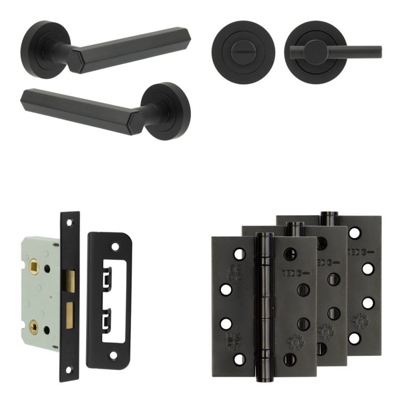 hex bathroom door handle pack 
