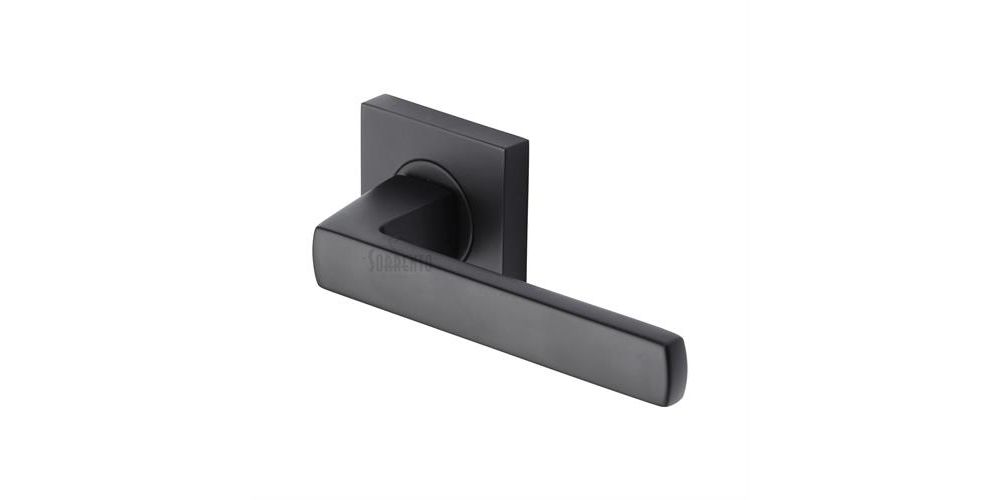 axis door handle on square rose