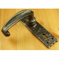 ornate style lever on lock plate