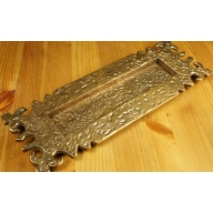 pewter/bronze letter plate