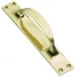 118 cranked pull handle on backplate 178mm