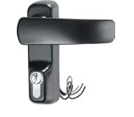 iseo lever handle with 5 pin cylinder & micro switch