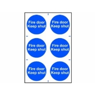 fire door keep shut signs