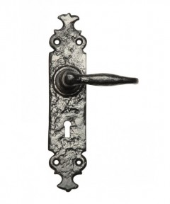 kirkpatrick 754 black antique long plate door handle