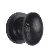 fb179 smooth black iron cabinet knob