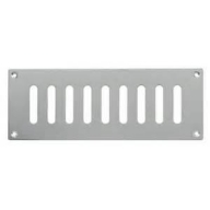 satin aluminium plain slot vents