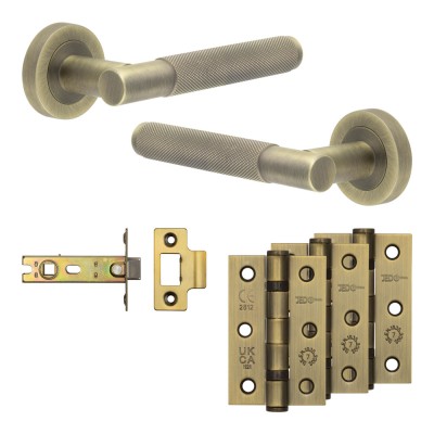 bari door handle pack antique brass