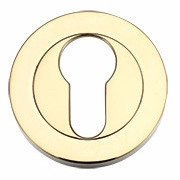 dat-001 euro profile escutcheon polished brass
