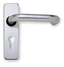 J4675B 19mm Return To Door Lever On Euro Plate SAA