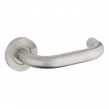 ZCS2030 19mm Return To Door Lever On Rose Satin Stainless Steel