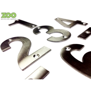 ZSN Zoo Satin Stainless Steel 102mm Numeral