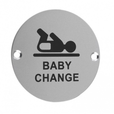 ZSA08 76mm Baby Change Sign SAA